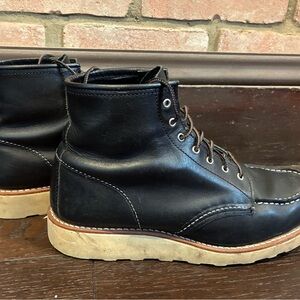 Red Wing Women’s Classic Moc Boots 3373 – Black Leather – Size 9.5